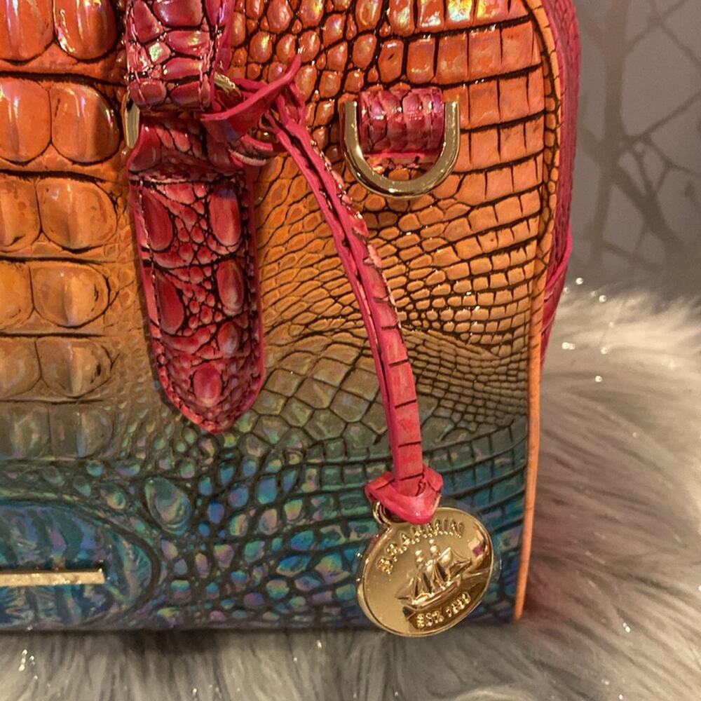 BNWT BRAHMIN Marissa Horizon Ombre Melbourne Leather Handbag - Picture 7 of 11